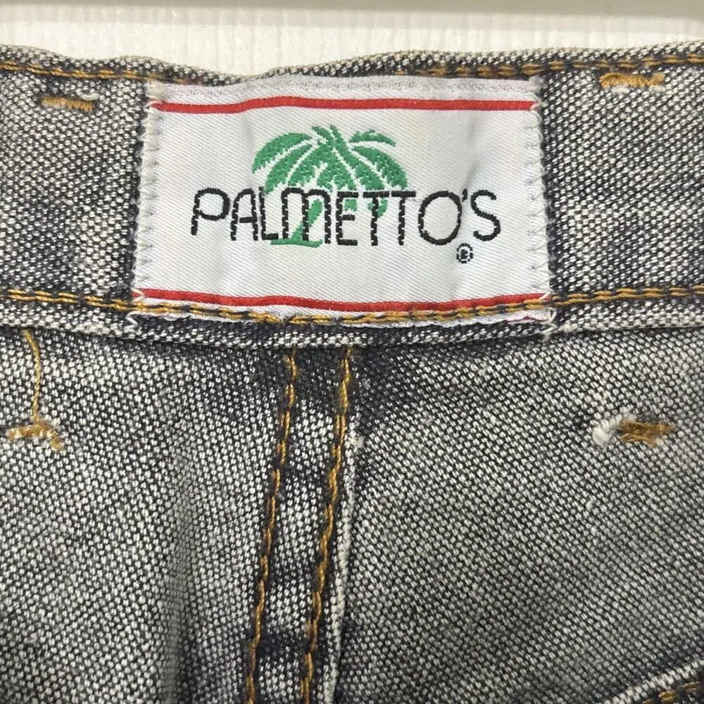 Vintage 90s Palmetto High Rise Jeans Women 9 Color block Tapered USA Cotton - Picture 4 of 11